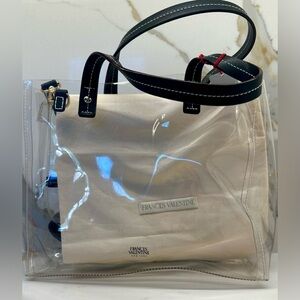 Frances Valentine clear PVC satchel/crossbody bag